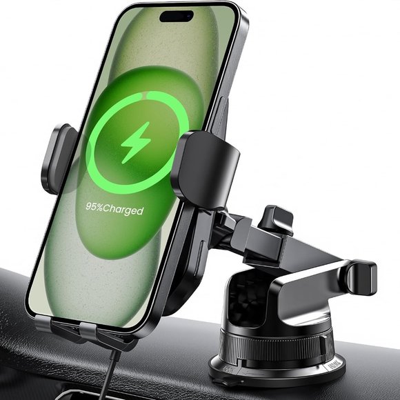 3 in 1 Air Vent Compatible Autoclamp Car Phone Mount Holder Wireless Car Charger